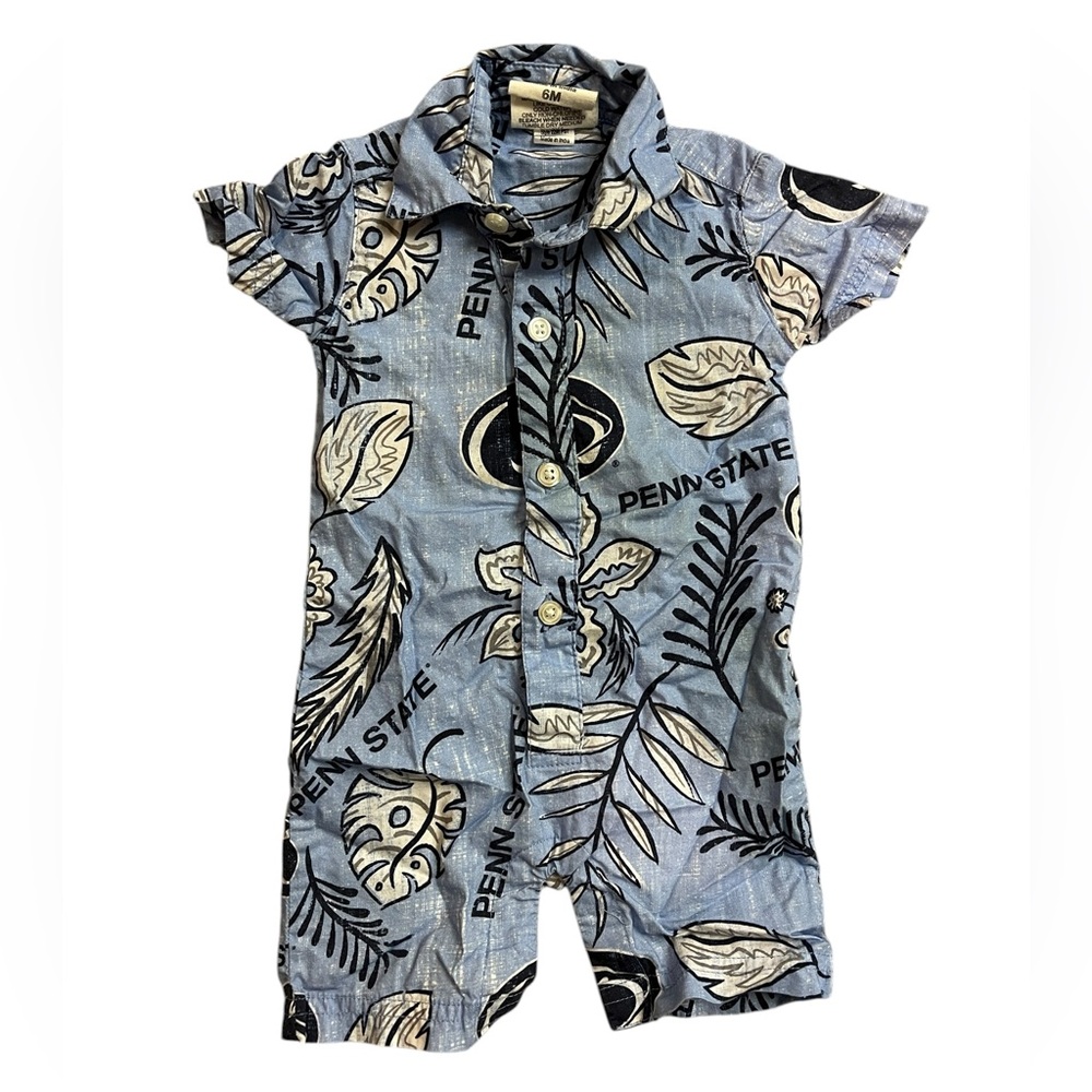 Penn State Tropical Collared Jumpsuit 6mo